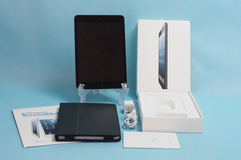 iPad mini 16GB Wi-Fiモデル ブラック&スレート MD528J/A + ケース + 保護シート、買取のイメージ