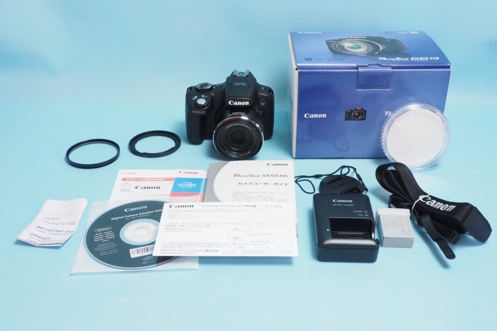 Canon デジタルカメラ PowerShot SX50HS 約1210万画素 光学50倍ズーム ブラック PSSX50HS + フィルターアダプター + 67mm保護フィルター、買取のイメージ