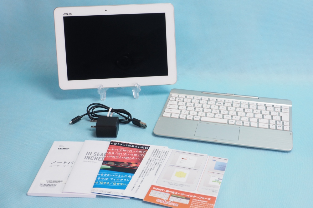 ASUS タブレットPC white ( Android 4.4.2 /Intel Atom Z3745 / eMMC 16G / キーボード ) TF103-WH16D、買取のイメージ