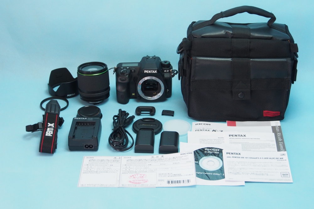 PENTAX デジタル一眼レフカメラ K-3 18-135WR レンズキット ブラック + カメラアクセサリー、買取のイメージ