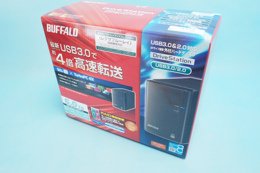 BUFFALO RAID1対応 USB3.0用 外付けハードディスク 6TB HD-WL6TU3/R1J、買取のイメージ