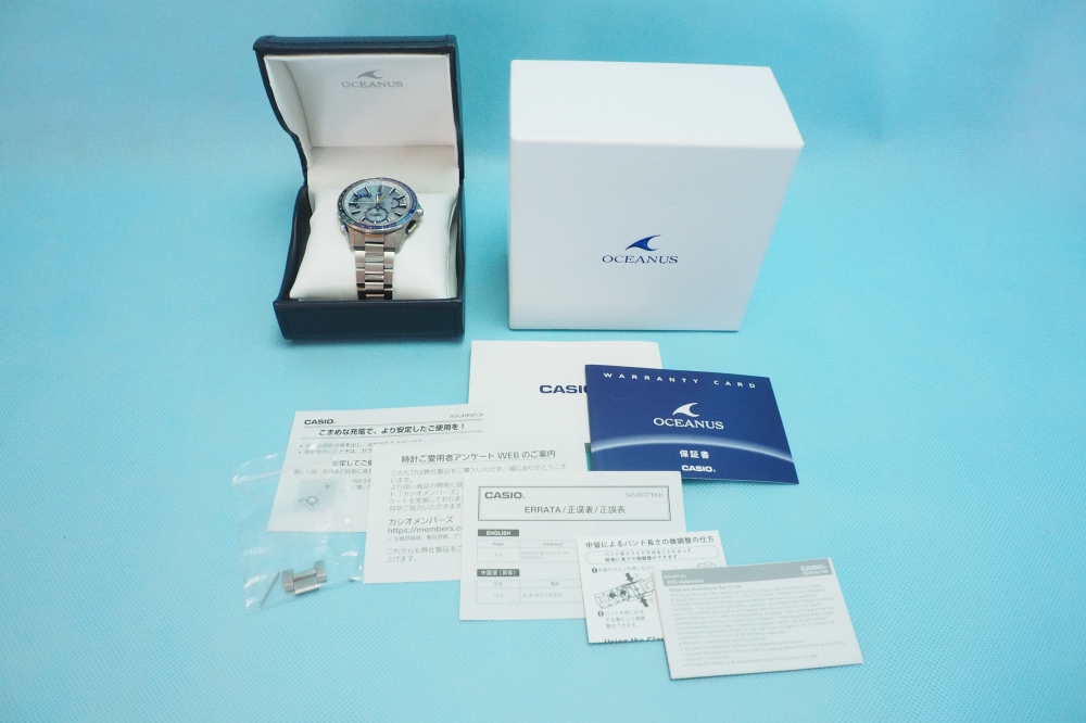 CASIO 腕時計 オシアナス GPSハイブリッド電波ソーラー OCW-G1100C-7AJF メンズ、買取のイメージ