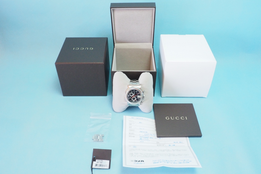 GUCCI グッチ Gクロノ クロノグラフ メンズ 腕時計 101M YA101309 クロノスコープ、買取のイメージ
