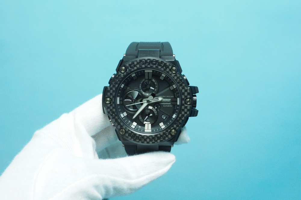 CASIO 腕時計 G-SHOCK ジーショック G-STEEL Carbon Edition スマートフォンリンクモデル GST-B100X-1AJF、その他画像１