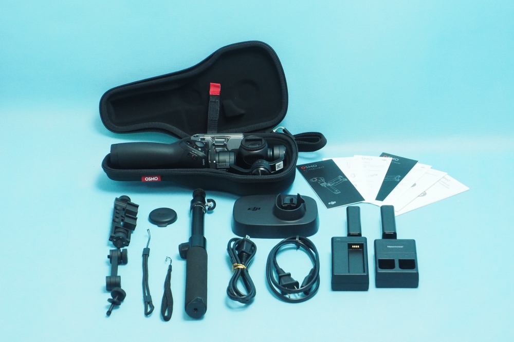 DJI Osmo OM160 X3 ４K スタビライザー(ジンバル)  手持ちカメラ + 互換バッテリー・充電器セット + ユニバーサルマウント + ストレートエクステンションアーム + ベーススタンド + 延長ロッド、買取のイメージ