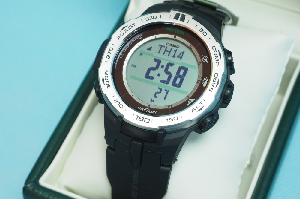 CASIO 腕時計 PROTREK Slim Line Series トリプルセンサーVer.3搭載 世界6局対応電波ソーラー PRW-3100-1JF メンズ、その他画像２