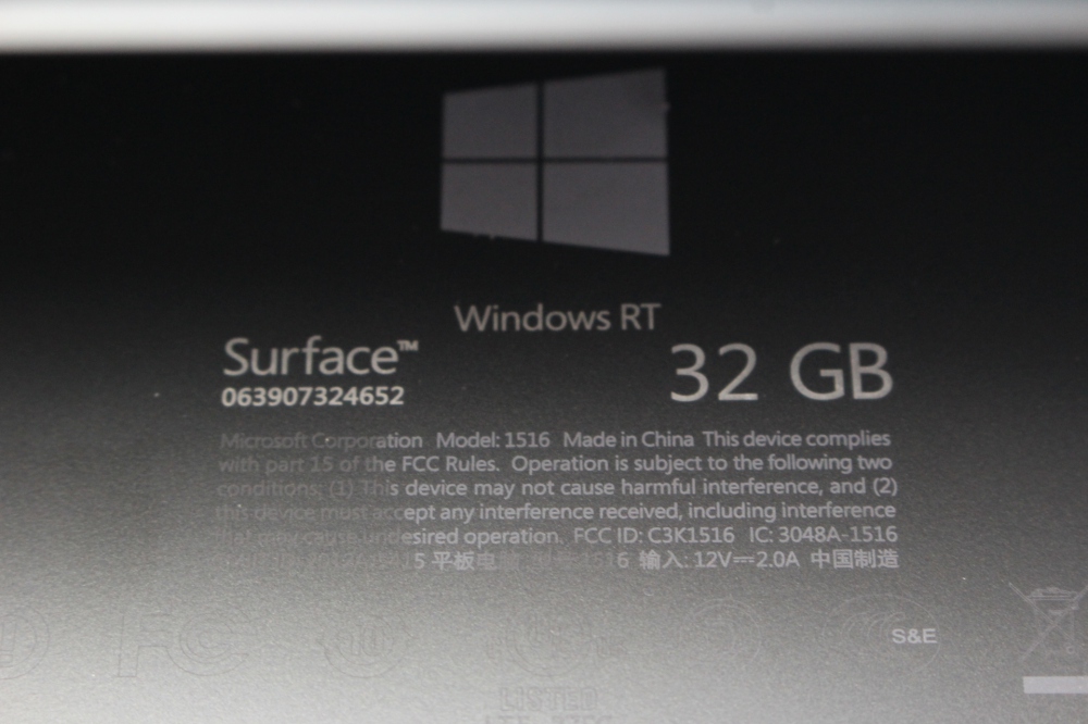 Surface RT 32GB 海外モデル、その他画像４