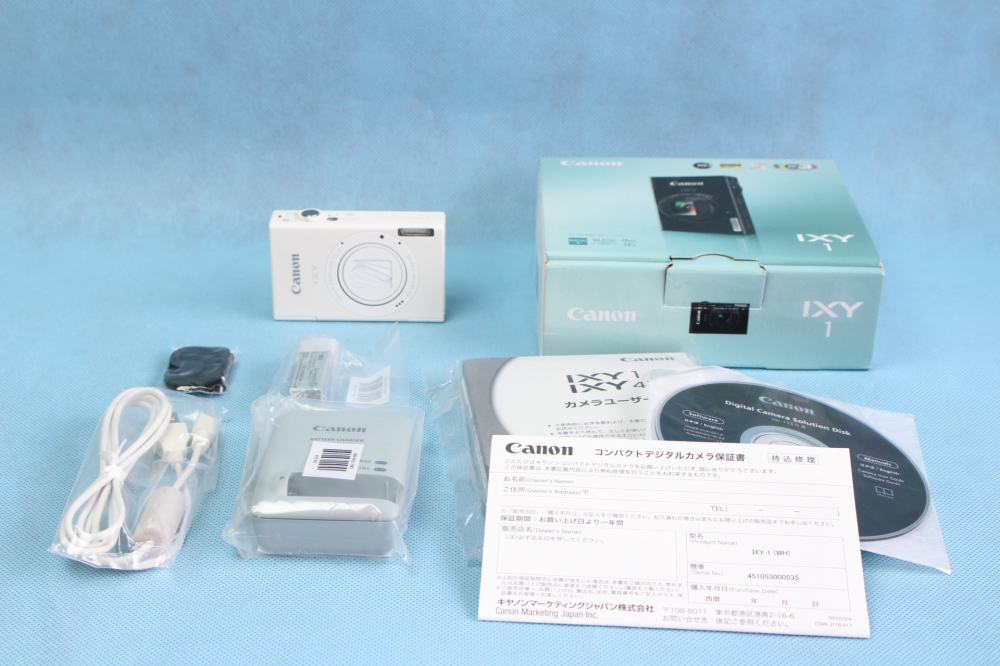 Canon デジタルカメラ IXY 1 ホワイト 光学12倍ズーム Wi-Fi対応 IXY1(WH)、買取のイメージ