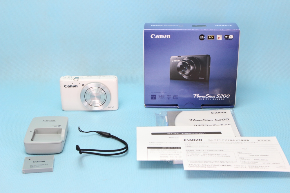 Canon デジタルカメラ PowerShot S200(ホワイト) F値2.0 広角24mm 光学5倍ズーム PSS200(WH)、買取のイメージ