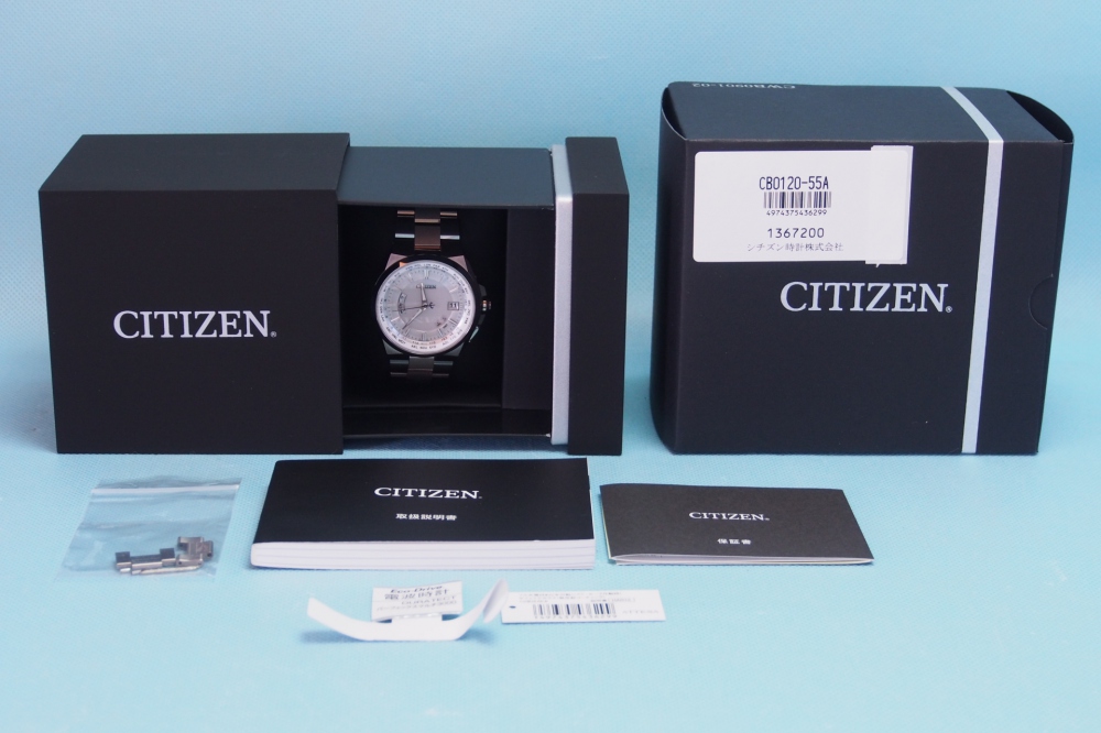 CITIZEN 腕時計 ATTESA アテッサ Eco-Drive エコ・ドライブ 電波時計 ダイレクトフライト 針表示式 CB0120-55A メンズ、買取のイメージ