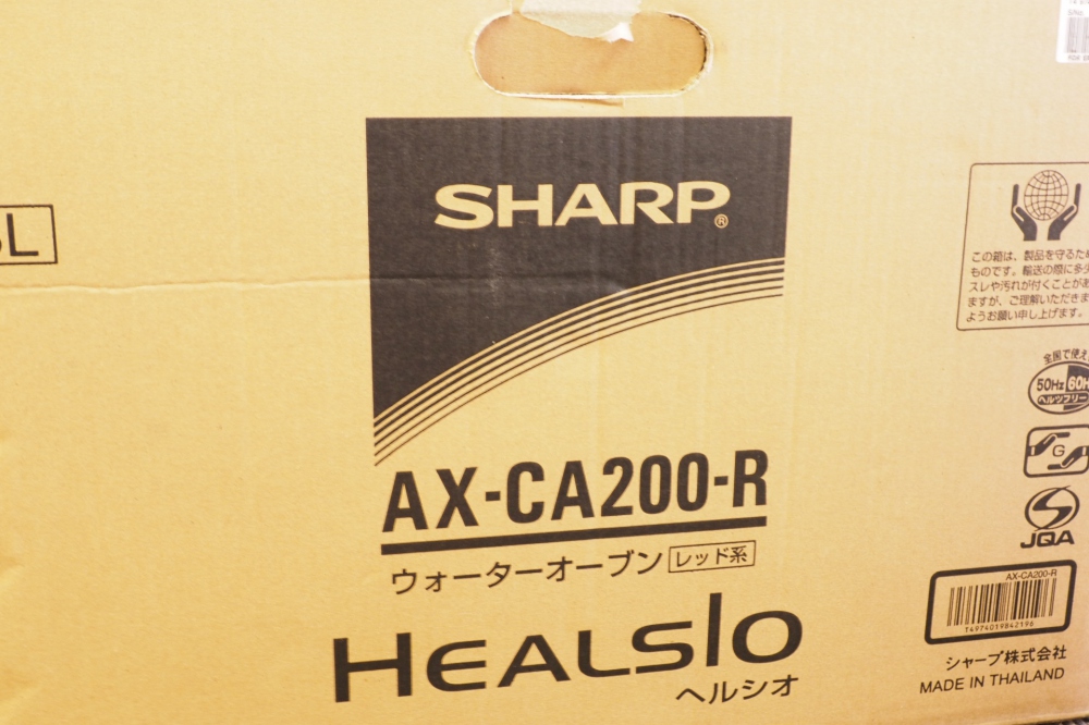 SHARP ウォーターオーブン ヘルシオ 18L 2.6型液晶搭載 1段調理タイプ レッド系 AX-CA200R、その他画像１