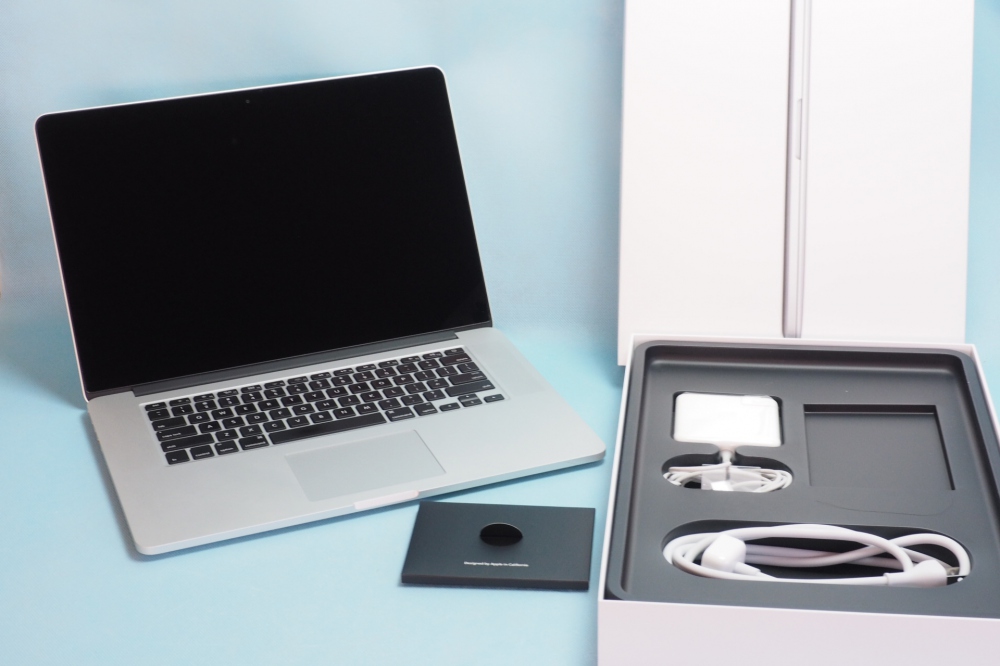 APPLE MacBook Pro Retina Display(15.4/2.0GHz Quad Core i7/8GB/256GB/USキー) ME293J/A 充放電回数29回、買取のイメージ