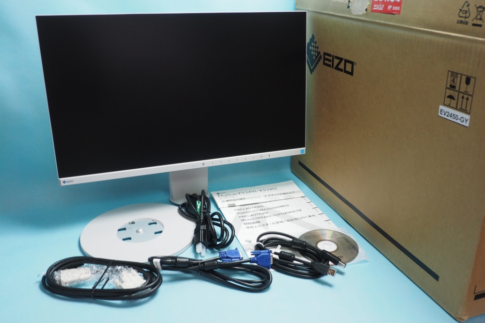 EIZO FlexScan 23.8インチ カラー液晶モニター ( 1920×1080 / IPSパネル / 5ms / ノングレア ) EV2450-GY、買取のイメージ