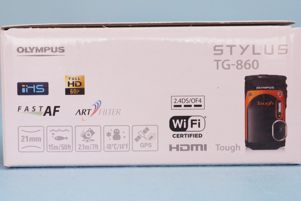 OLYMPUS デジタルカメラ STYLUS TG-860 Tough ホワイト 防水性能15ｍ 可動式液晶モニター TG-860 WHT、その他画像１
