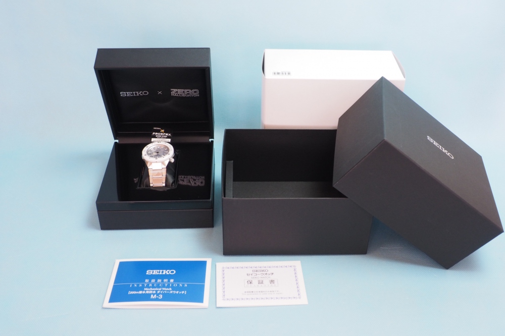 SEIKO PROSPEX プロスペックス 腕時計 ゼロハリバートンコラボレーション限定500本 ダイバー 自動巻(手巻つき) サファイアガラス 10気圧防水 SBDC043 メンズ、買取のイメージ