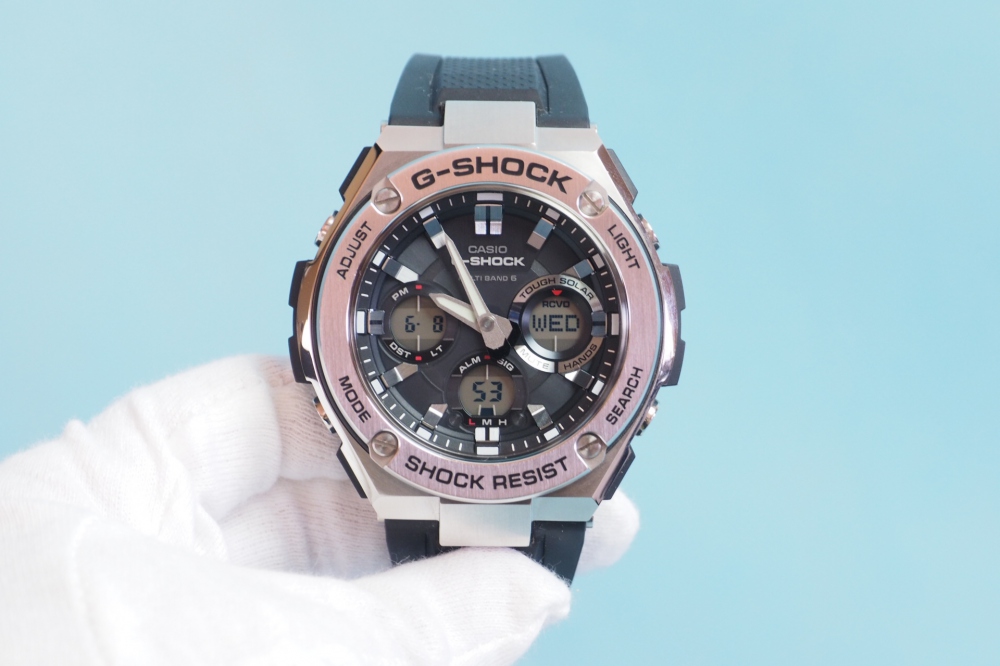 CASIO 腕時計 G-SHOCK G-STEEL 世界6局対応電波ソーラー GST-W110-1AJF メンズ、その他画像１