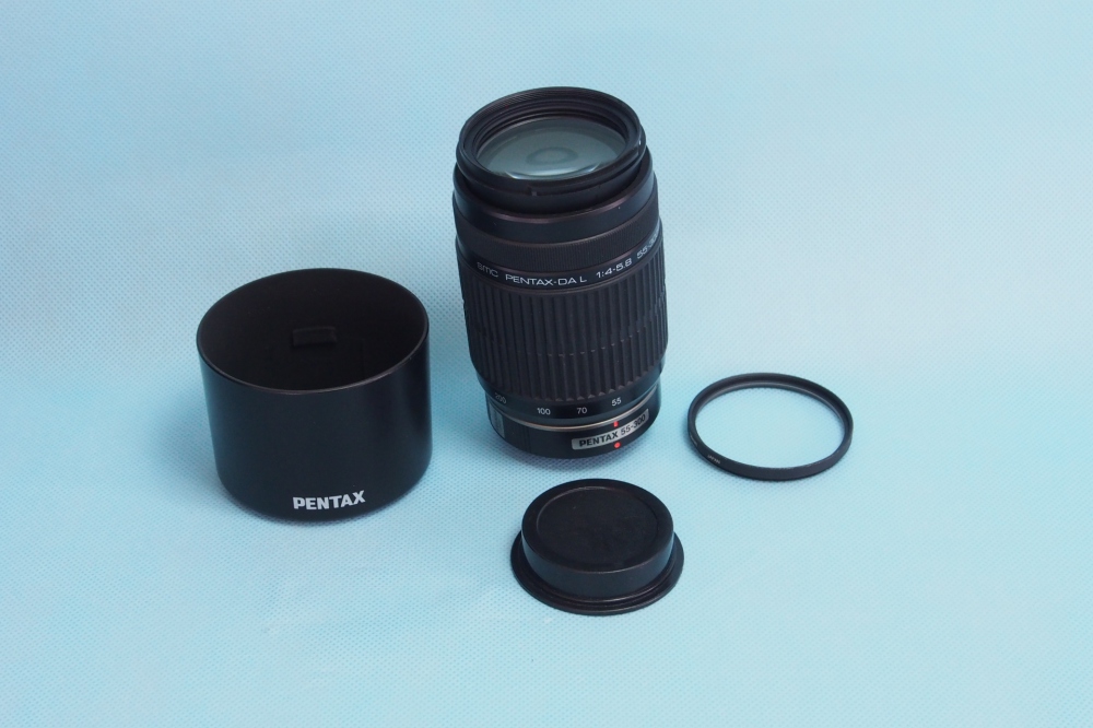PENTAX smc DA L 55-300mmF4-5.8 ED + レンズフード PH-RBG 58mm + Kenko 58mm プロテクター、買取のイメージ