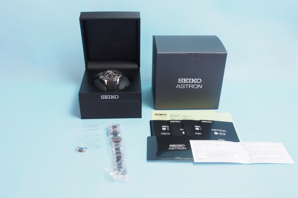 SEIKO ASTRON 腕時計 ソーラーGPS衛星電波修正 サファイアガラ 10気圧防水 SBXB041 メンズ + ゴムベルト、買取のイメージ