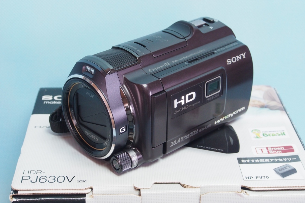 SONY ビデオカメラ HANDYCAM PJ630V 光学12倍 内蔵メモリ64GB ボルドーブラウン HDR-PJ630V-T、その他画像１