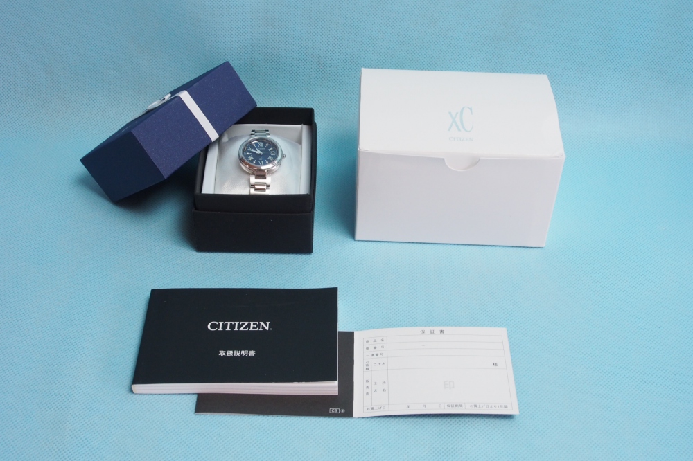 CITIZEN 腕時計 エコ・ドライブ電波時計 TITANIA LINE HAPPY FLIGHT ダイヤ入り 世界限定1,600本 限定BOX付き EC1111-50L レディース、買取のイメージ