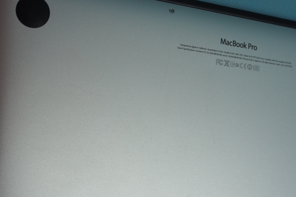 Apple MacBook Pro USキー Retina 13インチ i7 8GB HDD500 Late2012 充放電回数112回、その他画像３