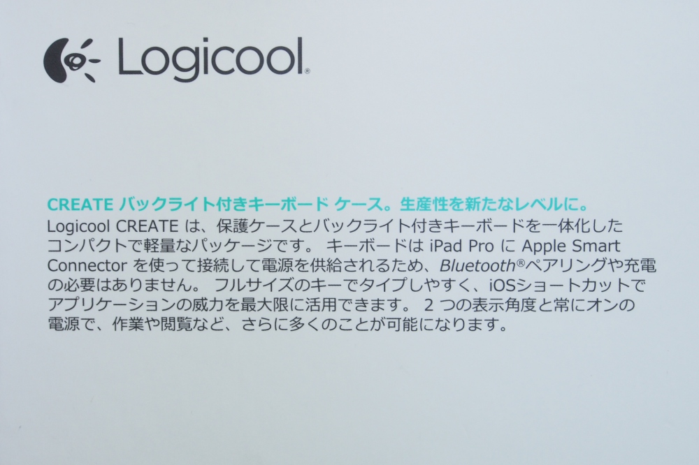 Logicool ロジクール CREATE iPad Pro キーボードケース Smart Connector (スマートコネクター) 搭載 バックライト付き IK1200RDA、その他画像２