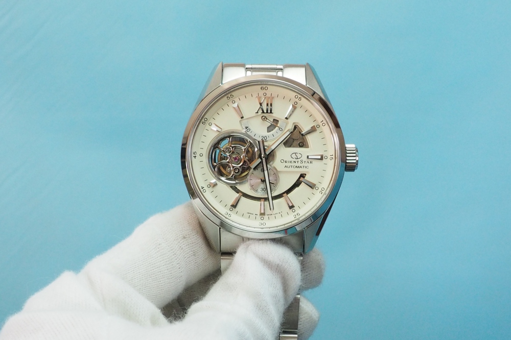 ORIENT 腕時計 ORIENTSTAR オリエントスター セミスケルトン 機械式 自動巻(手巻付) アイボリー WZ0281DK メンズ、その他画像１