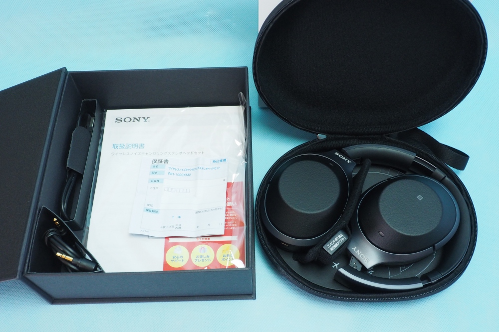 Sony WH-1000XM2 Black ワイヤレスノイズキャンセリングヘッドフォン WH1000XM2、その他画像１