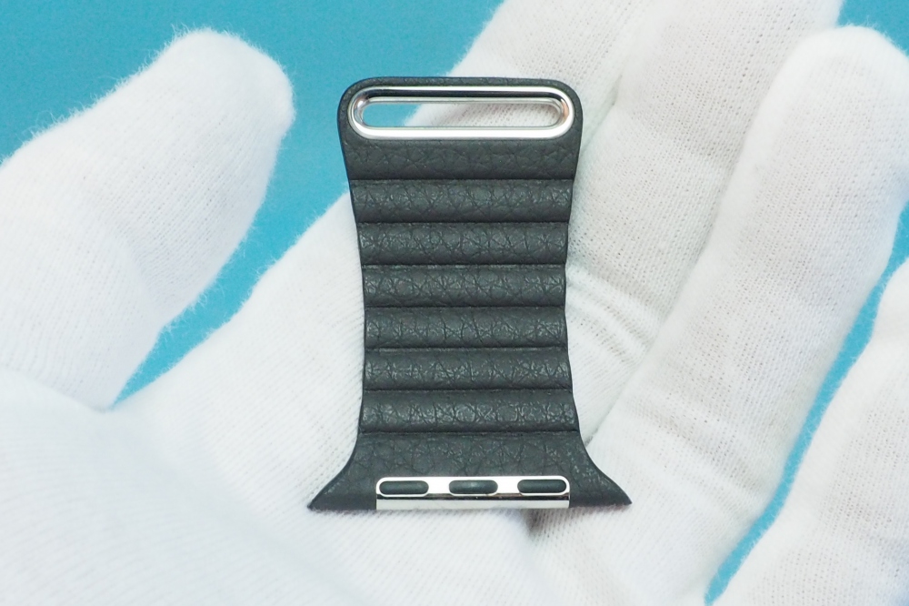 Apple Watch 42mm ケース用 チャコールグレイ レザーループ  純正　バンド　ベルト　M、その他画像２