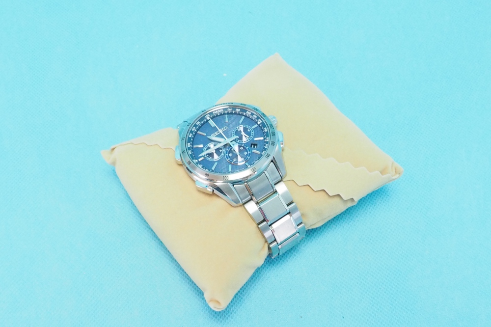 セイコー ブライツ フライトエキスパート SAGA191 ブルー クロノグラフ SEIKO BRIGHTZ ソーラー電波 メンズ　腕時計、その他画像２