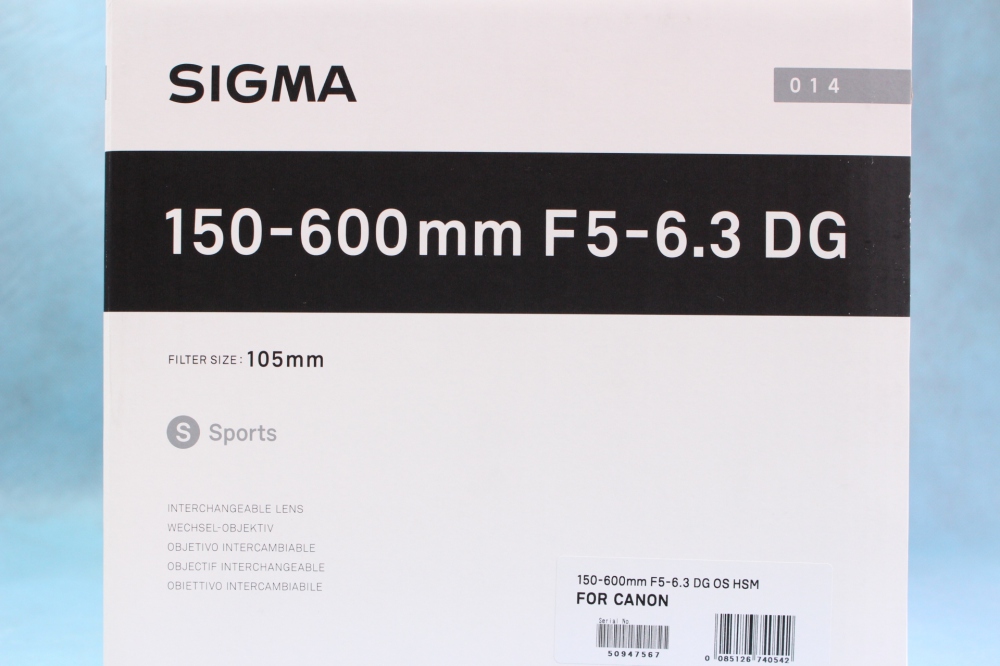 SIGMA 150-600mm F/5-6.3 DG OS HSM Sports For Canon、その他画像１