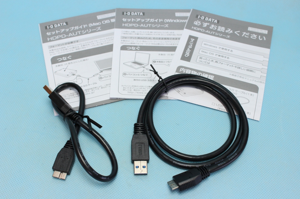I-O DATA USB 3.0/2.0対応 Gセンサー搭載耐衝撃ポータブルハードディスク 黒 1.0TB HDPD-AUT1.0K、その他画像４