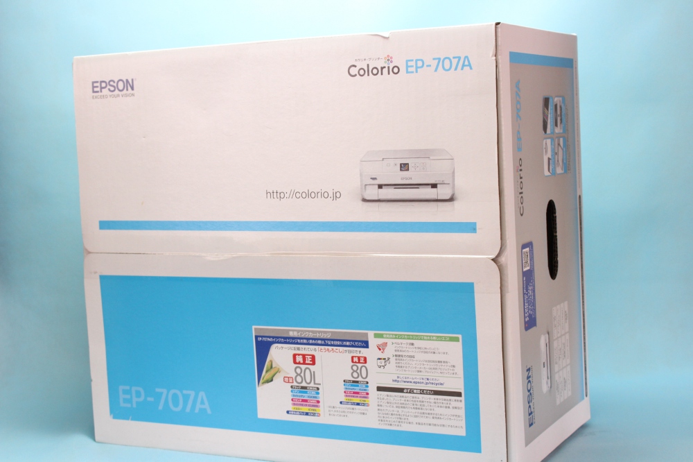 EPSON インクジェット複合機 Colorio EP-707A 無線 スマートフォンプリント Wi-Fi Direct、買取のイメージ