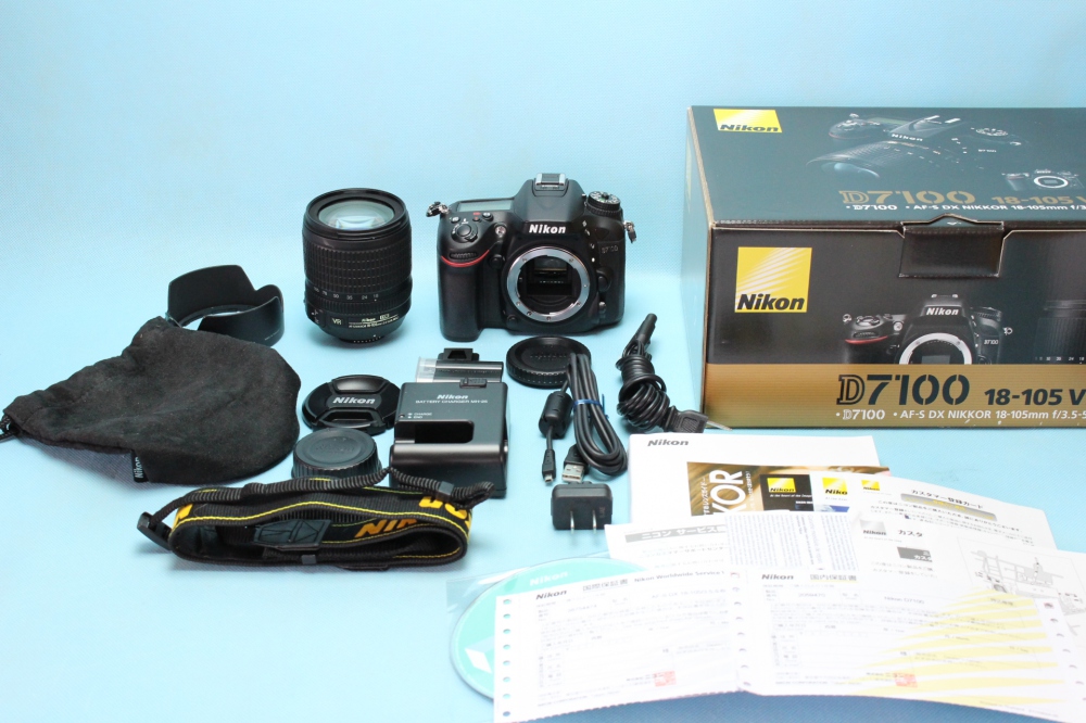 Nikon デジタル一眼レフカメラ D7100 18-105VRレンズキット AF-S DX NIKKOR 18-105mm f/3.5-5.6G ED VR付属 D7100LK18-105、買取のイメージ