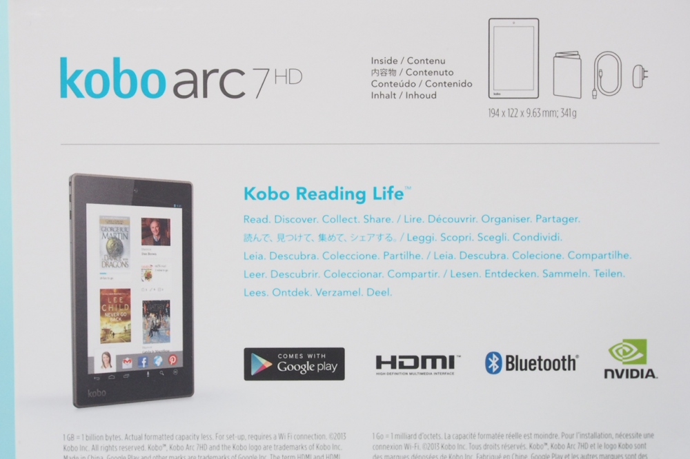 kobo arc 7HD （32GB・ブラック） T416KJBKSLC32、その他画像４