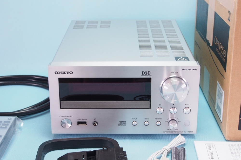 ONKYO ネットワークCDレシーバー ハイレゾ音源対応 シルバー CR-N765(S)、その他画像１
