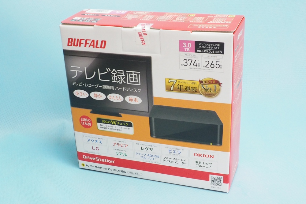  BUFFALO USB3.0 外付けハードディスク PC/家電対応 3TB ブラック HD-LC3.0U3-BKD、買取のイメージ