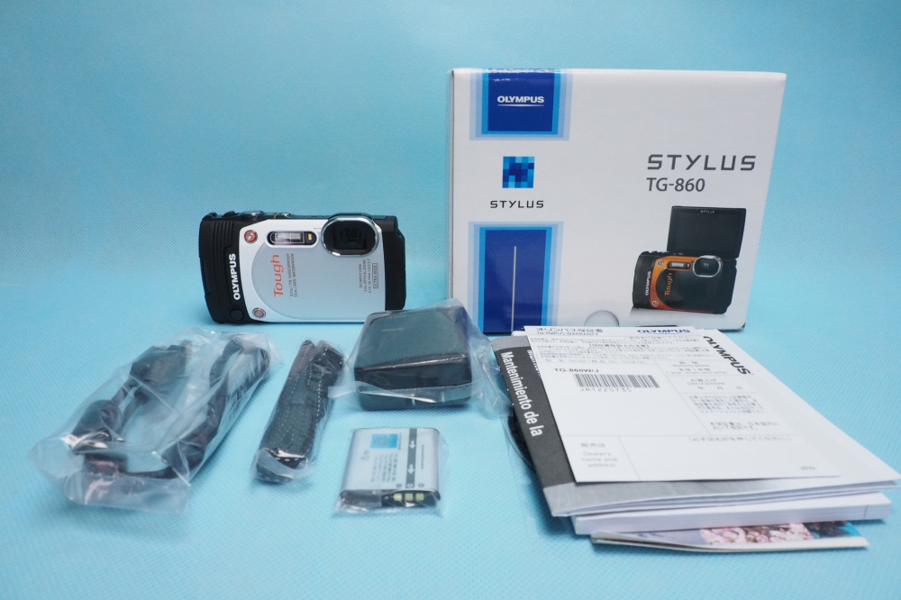 ニコニコ宅配買取｜OLYMPUS デジタルカメラ STYLUS TG-860 Tough ホワイト 防水性能15m 可動式液晶モニター、16,000円、買取実績