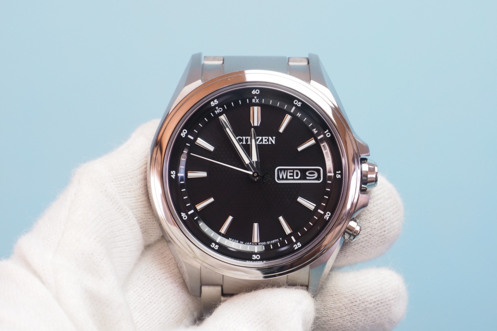 CITIZEN 腕時計 ATTESA アテッサ Eco-Drive電波 エコ・ドライブ電波 デイ＆デイトモデル ディスク式3針デイ＆デイト AT6040-58E メンズ、その他画像１